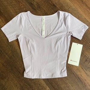 Lululemon Nulu cropped slim yoga top. Sold out online.